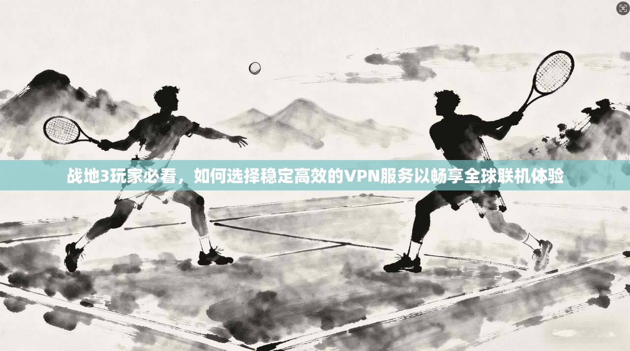 战地3玩家必看，如何选择稳定高效的VPN服务以畅享全球联机体验