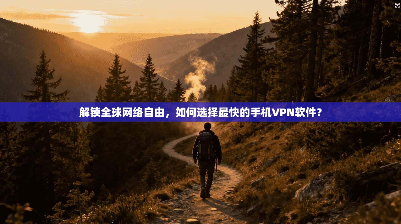 解锁全球网络自由，如何选择最快的手机VPN软件？